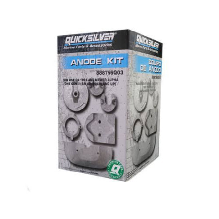 Kit d'anodes Mercury 888756Q03 Alpha One Gen II | Nautic Center Liège