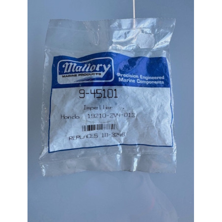 Impeller Mallory 9-45101 – Honda 19210-ZV4-013 – Remplace 18-3246