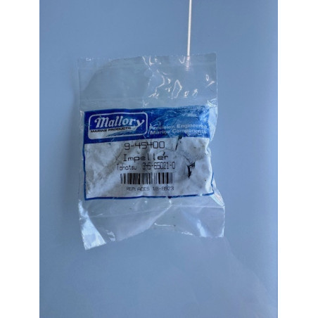 Impeller Mallory 9-45400 – Mercury 47-16154-1 / Tohatsu 3F5-65021-0 – Remplace 18-8923