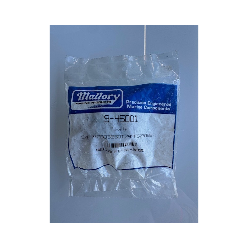 Impeller Mallory 9-45001 – Chrysler / Force F478065 / 47F52065 – Remplace 18-3305