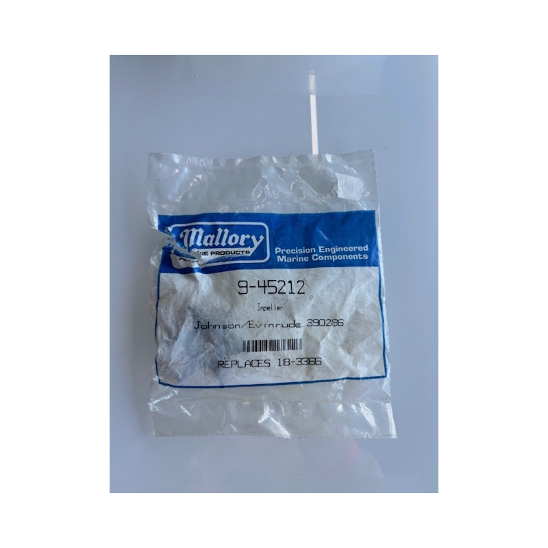 Impeller Mallory 9-45212 – Johnson / Evinrude 390236 – Remplace 18-3366