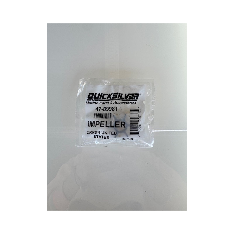 Impeller Quicksilver 47-89981 – Pièce d’origine Mercury