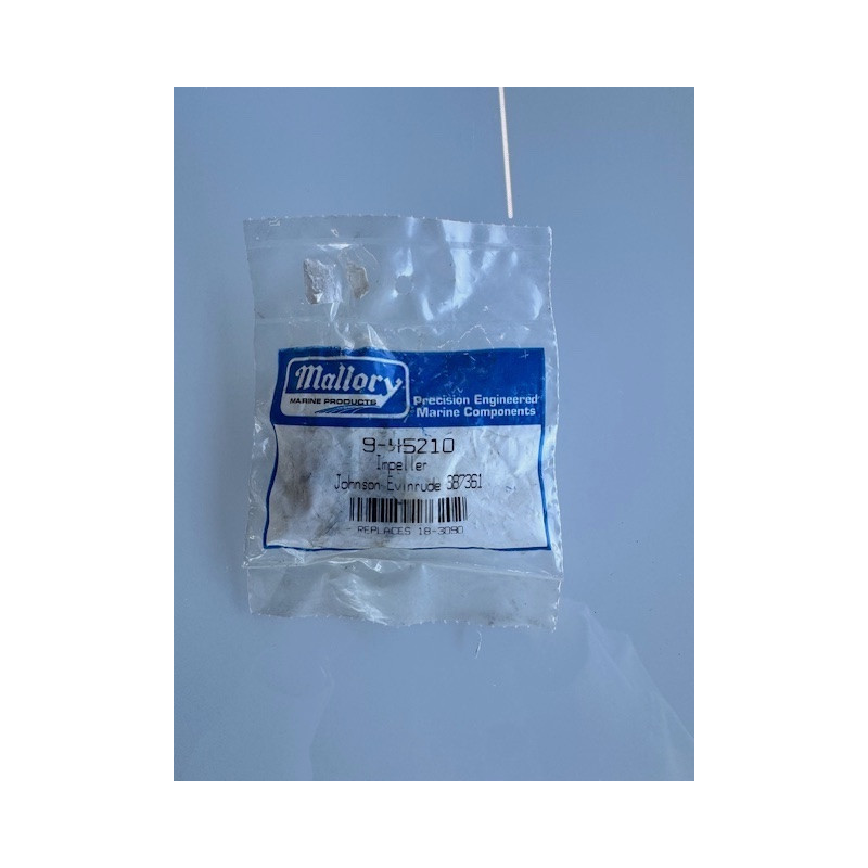 Impeller Mallory 9-45210 – Johnson / Evinrude – remplace 387361