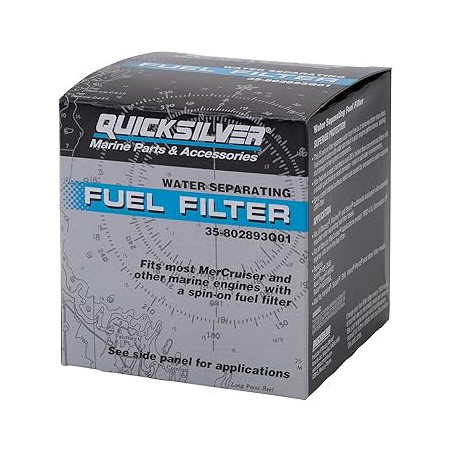 Filtre à carburant Quicksilver 35-802893Q01 – Séparateur d’eau Mercury / Mariner