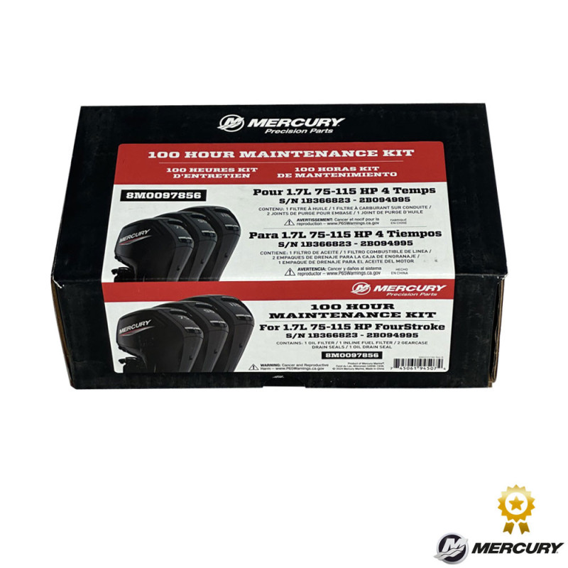 Kit d’entretien Mercury 75–115 CV 4 Temps